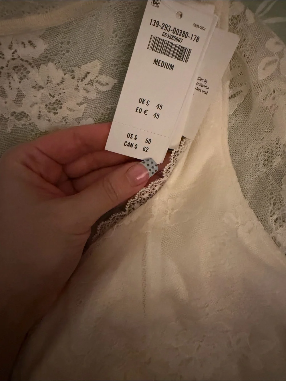 Abercrombie & Fitch Zoe Bra-Free Lace Top - Picture 6 of 7